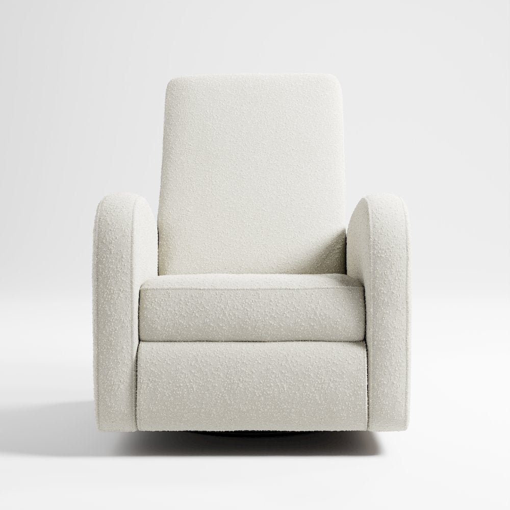 Storkcraft Santa Monica Power Recliner Swivel Glider (Ivory Boucle)