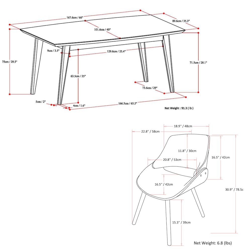 Malden / Draper Solid Hardwood 5 Piece Dining Set In Grey