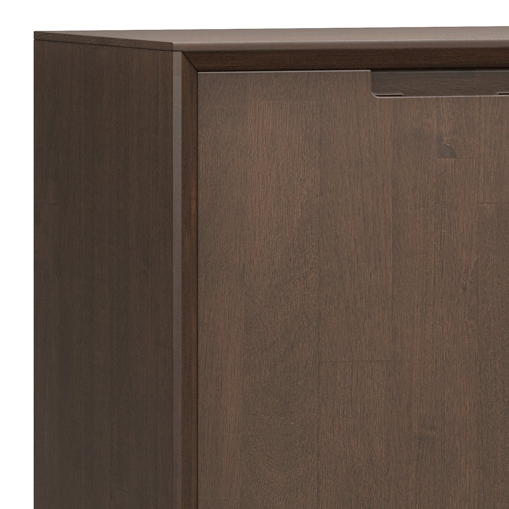 Banting Solid Hardwood Medium Storage Cabinet In Walnut Brown