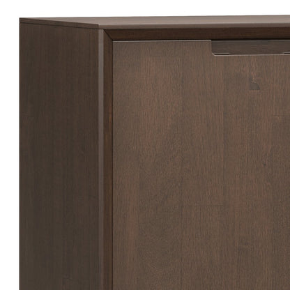 Banting Solid Hardwood Medium Storage Cabinet In Walnut Brown