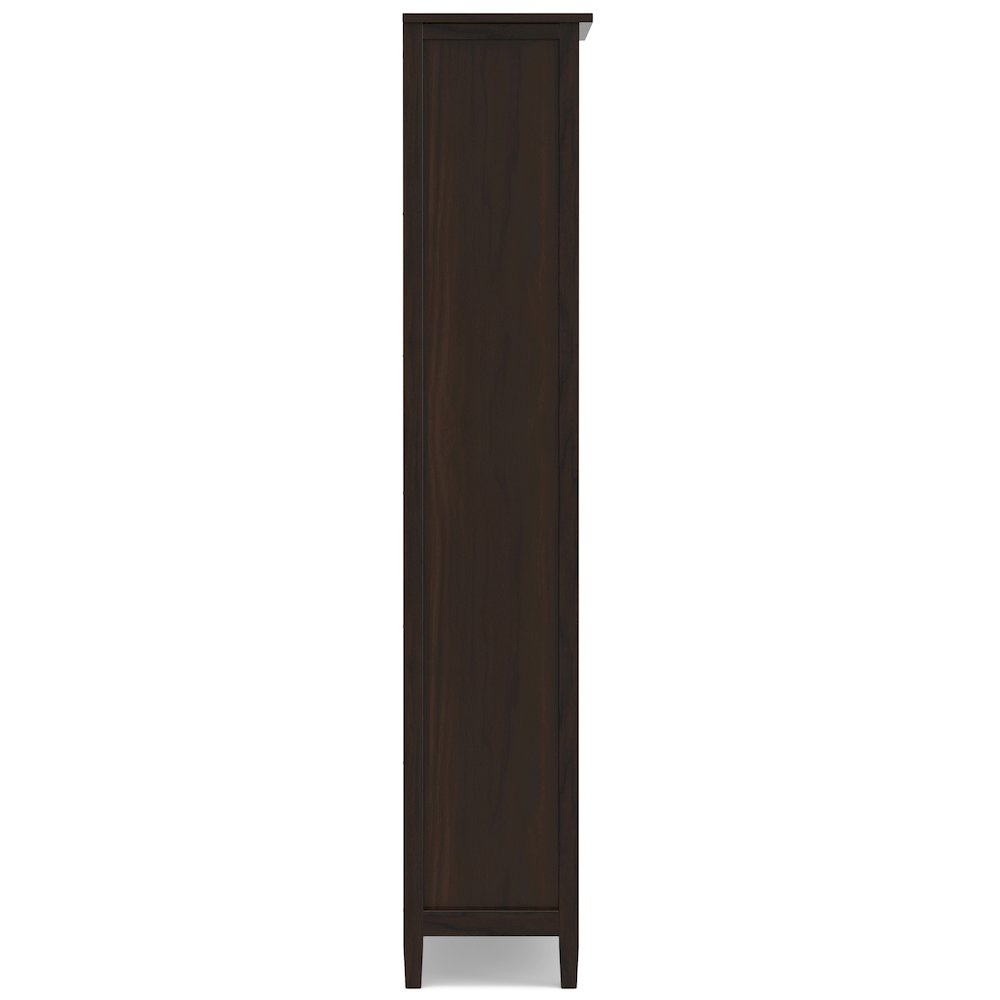 47"W TV Stand with Two 26"W Bookcases in Tobacco Brown (Set of 3)