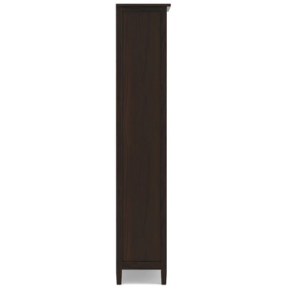 47"W TV Stand with Two 26"W Bookcases in Tobacco Brown (Set of 3)