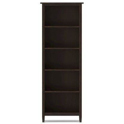 47"W TV Stand with Two 26"W Bookcases in Tobacco Brown (Set of 3)