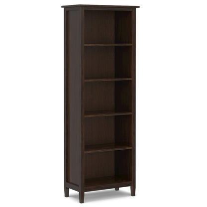 47"W TV Stand with Two 26"W Bookcases in Tobacco Brown (Set of 3)