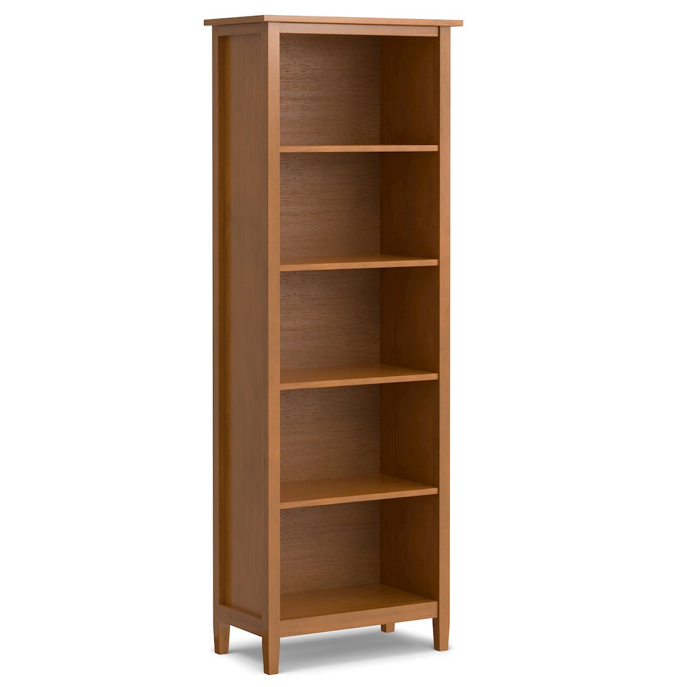 48 inch Wide Desk with 26 inch Wide Bookcase in Light Golden Brown (Set of 2)