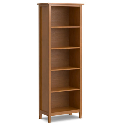 48 inch Wide Desk with 26 inch Wide Bookcase in Light Golden Brown (Set of 2)