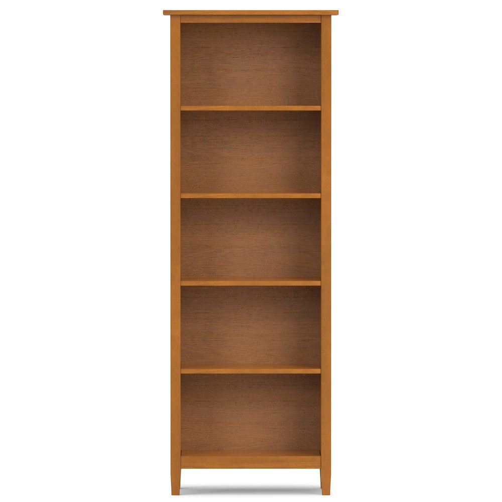 48 inch Wide Desk with 26 inch Wide Bookcase in Light Golden Brown (Set of 2)