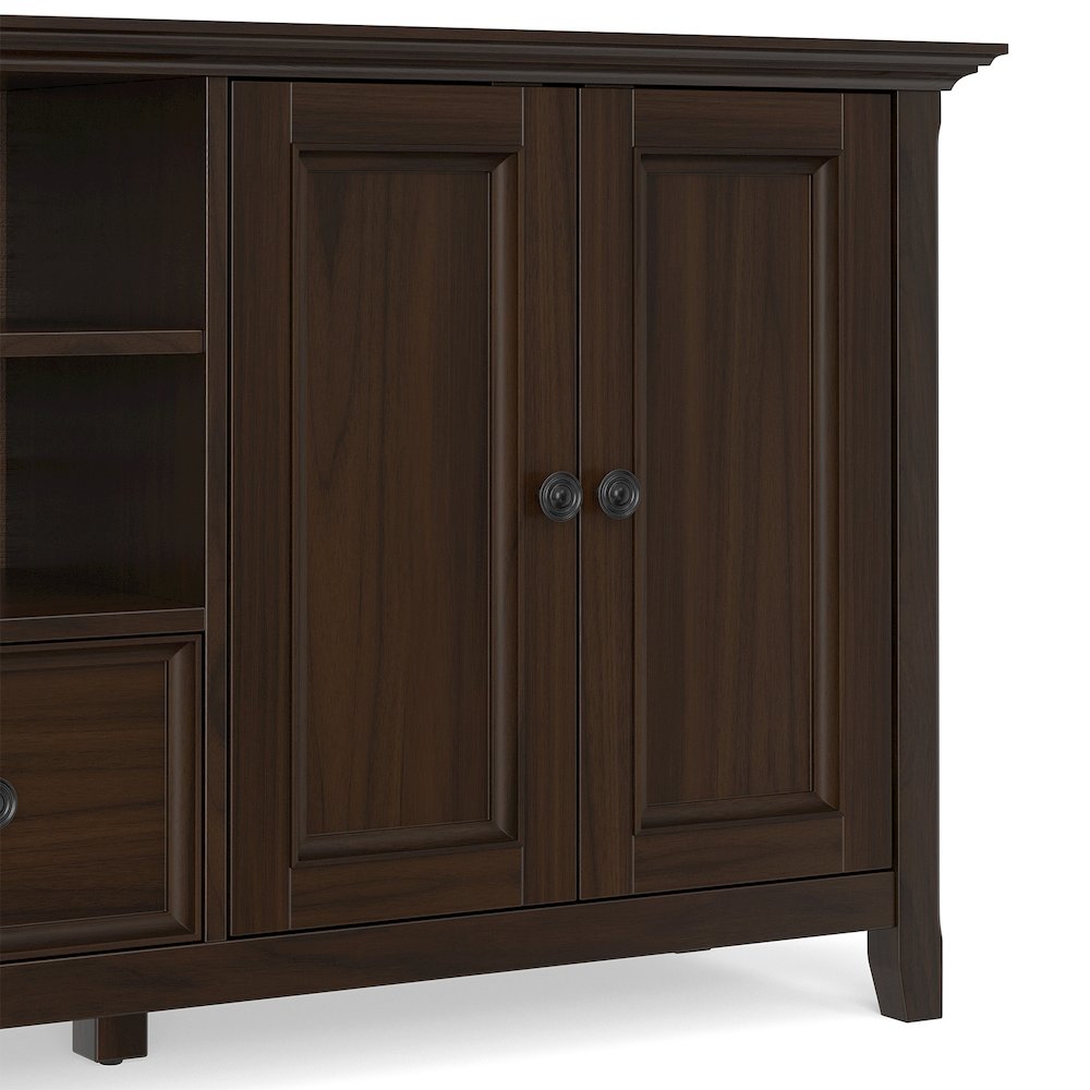 Amherst 84 inch Wide Solid Wood Transitional TV Stand For TVs up to 90 inches