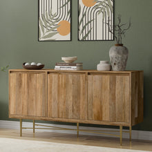 Fallon SOLID MANGO WOOD Sideboard Buffet in Natural