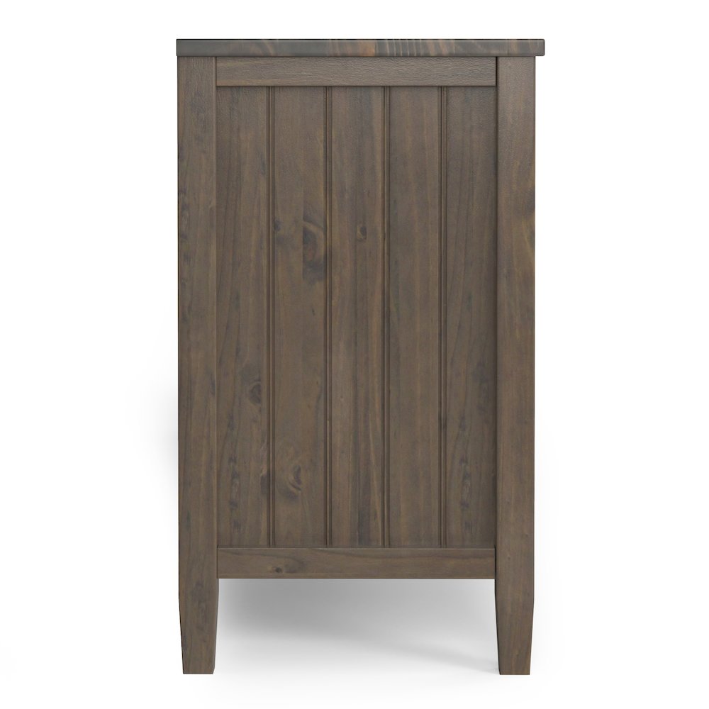 Lev Solid Wood 72 Inch Tv Media Stand In Smoky Brown For Tvs Up To 80 Inches
