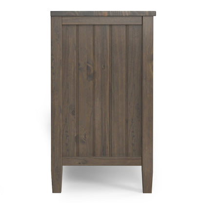 Lev Solid Wood 72 Inch Tv Media Stand In Smoky Brown For Tvs Up To 80 Inches