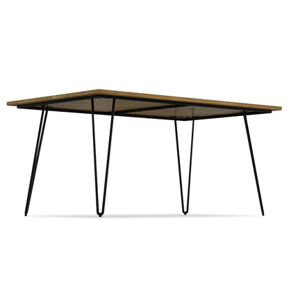 Hunter Solid Mango Wood Dining Table In Light Brown