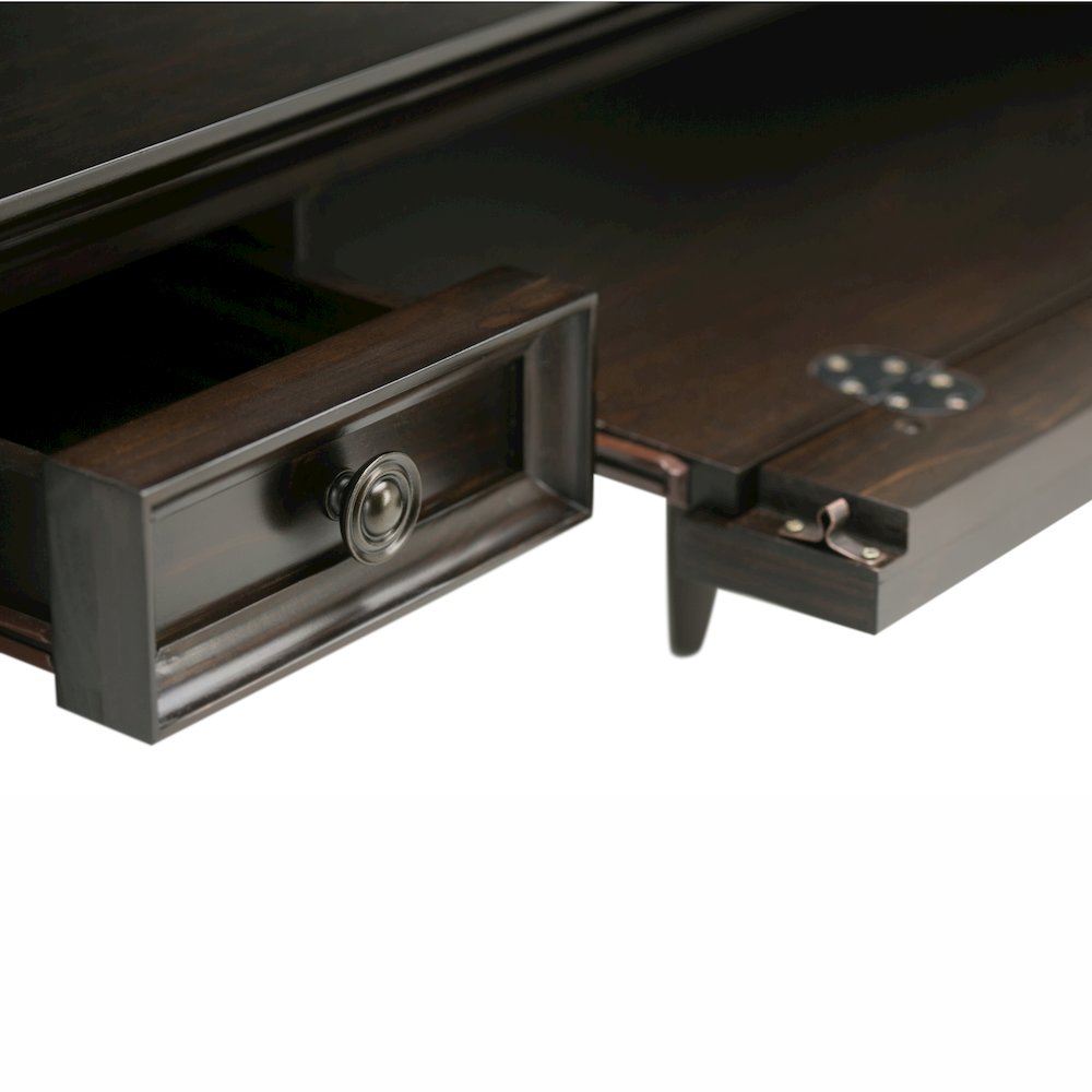 Amherst Solid Wood Desk In Hickory Brown