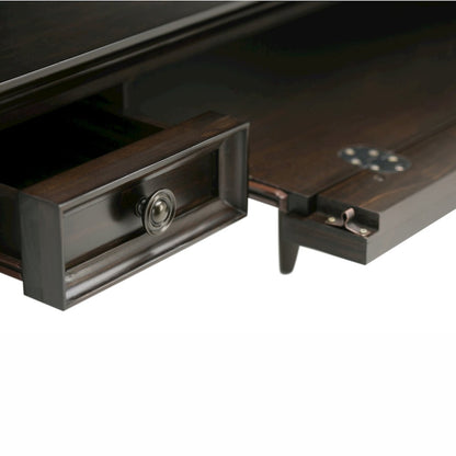 Amherst Solid Wood Desk In Hickory Brown