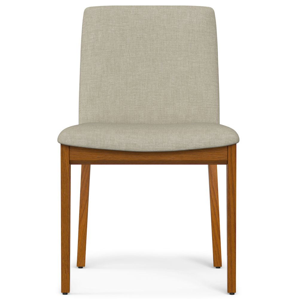 Selena Dining Chair (Set of 2) in Natural Linen Look Fabric