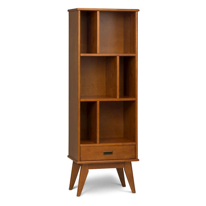 Draper 22 inch Solid Wood 6 Cubbie Bookcase in Teak Brown (Set of 2)