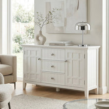 Bedford 54 inch Wide Solid Wood Transitional Sideboard Buffet in White
