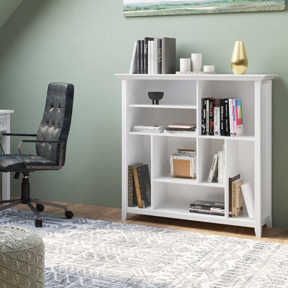Amherst Solid Wood Multi Cube Bookcase And Storage Unit In White