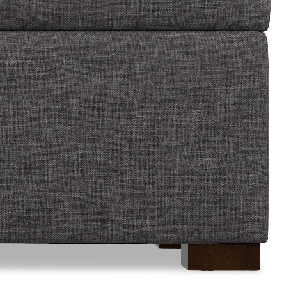 48 inch Wide Contemporary Rectangle Rectangular Storage Ottoman