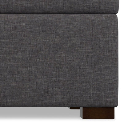 48 inch Wide Contemporary Rectangle Rectangular Storage Ottoman