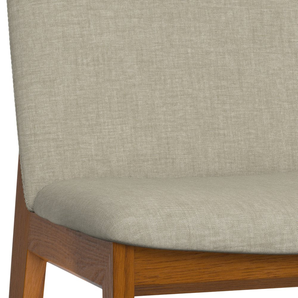 Selena Dining Chair (Set of 2) in Natural Linen Look Fabric