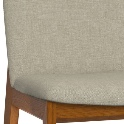 Selena Dining Chair (Set of 2) in Natural Linen Look Fabric
