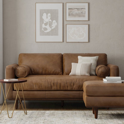 Morrison 72-Inch Sofa In Genuine Leather