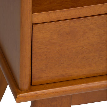 Draper 22 inch Solid Wood 6 Cubbie Bookcase in Teak Brown (Set of 2)