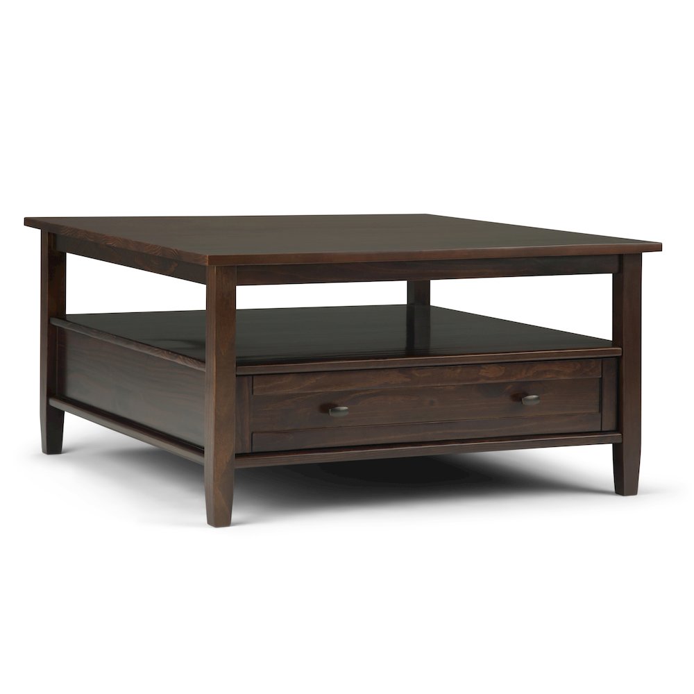 36"W Coffee Table with 2 20"W End Tables in Tobacco Brown (Set of 3)
