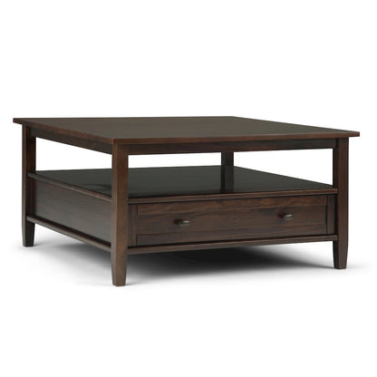 36"W Coffee Table with 2 20"W End Tables in Tobacco Brown (Set of 3)