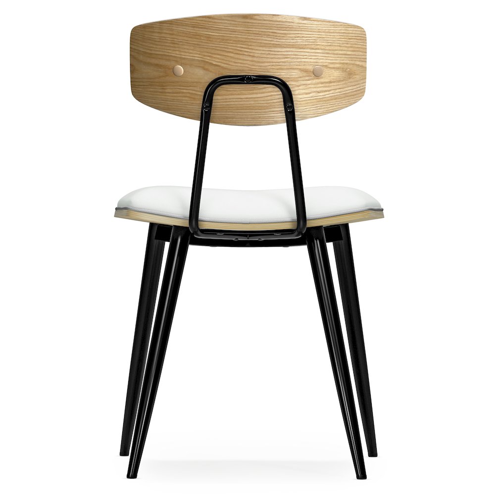 Mavis Dining Chair ( Set Of 2 ) In White Vegan Faux Leather