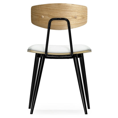 Mavis Dining Chair ( Set Of 2 ) In White Vegan Faux Leather