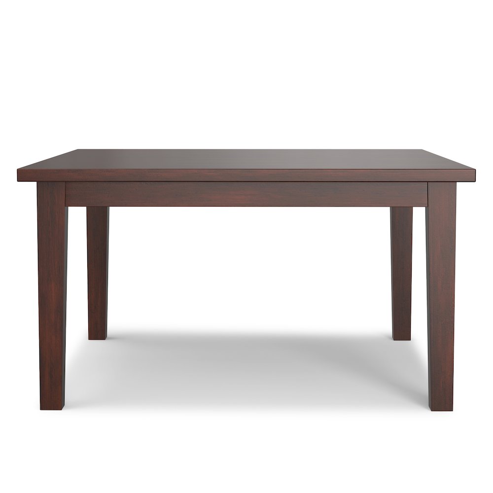Eastwood Solid Hardwood Square Dining Table In Java Brown