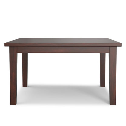 Eastwood Solid Hardwood Square Dining Table In Java Brown