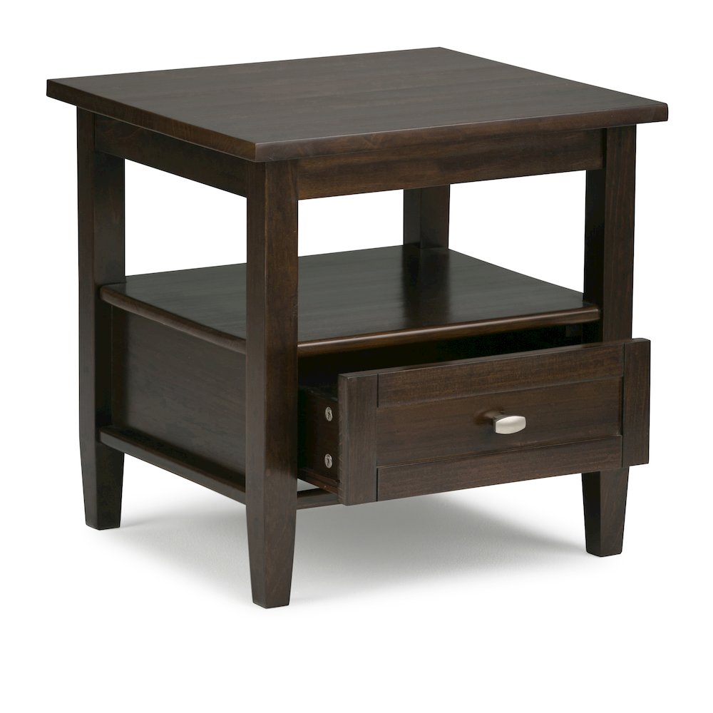 36"W Coffee Table with 2 20"W End Tables in Tobacco Brown (Set of 3)