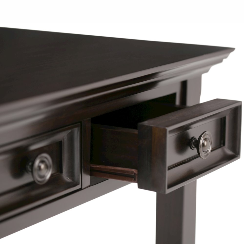 Amherst Solid Wood Desk In Hickory Brown