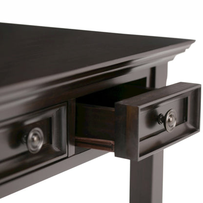 Amherst Solid Wood Desk In Hickory Brown