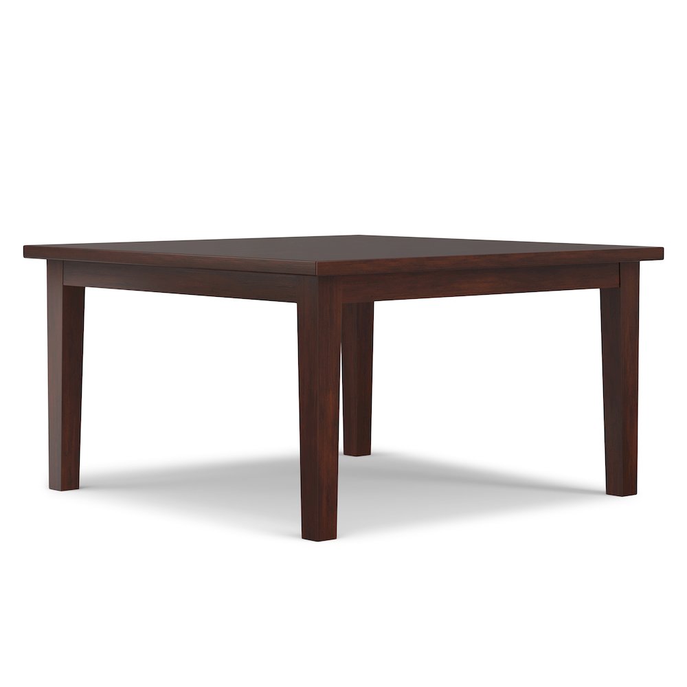 Eastwood Solid Hardwood Square Dining Table In Java Brown