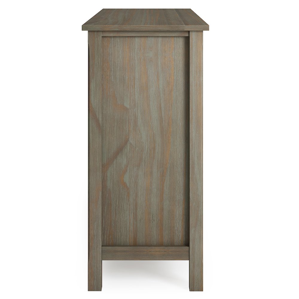 Kitchener SOLID WOOD Tall TV Media Stand in Grey For TVs up to 60 inches