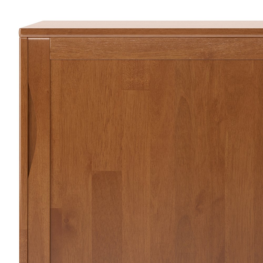 Harper Solid Wood 48 Inch Storage Cabinet In Teak Brown (Set Of 2)