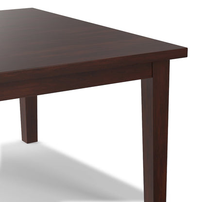 Eastwood Solid Hardwood Square Dining Table In Java Brown