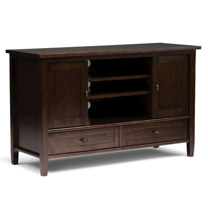 47"W TV Stand with Two 26"W Bookcases in Tobacco Brown (Set of 3)