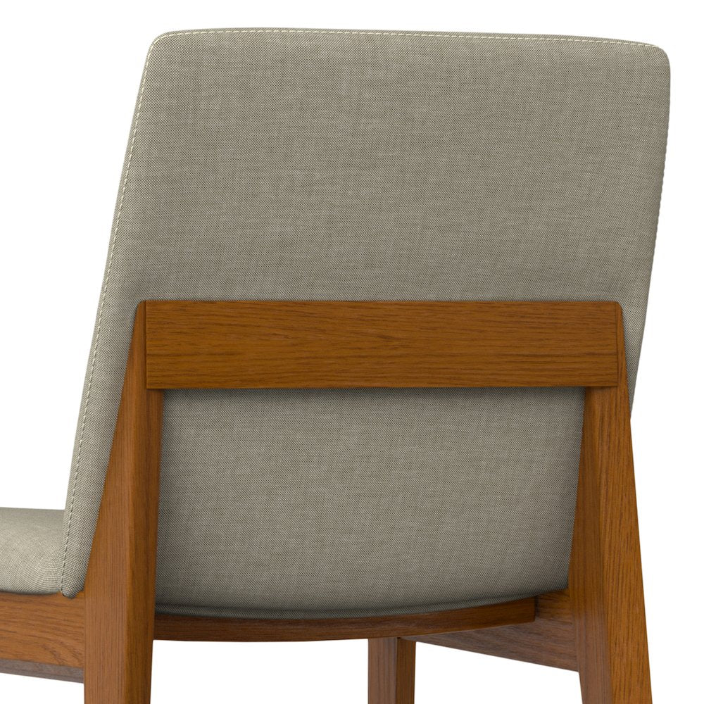Selena Dining Chair (Set of 2) in Natural Linen Look Fabric