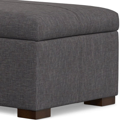 48 inch Wide Contemporary Rectangle Rectangular Storage Ottoman