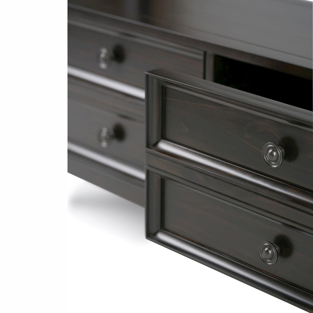 Amherst Solid Wood Console Sofa Table In Hickory Brown