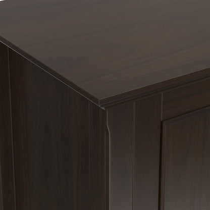 Amherst 84 inch Wide Solid Wood Transitional TV Stand For TVs up to 90 inches