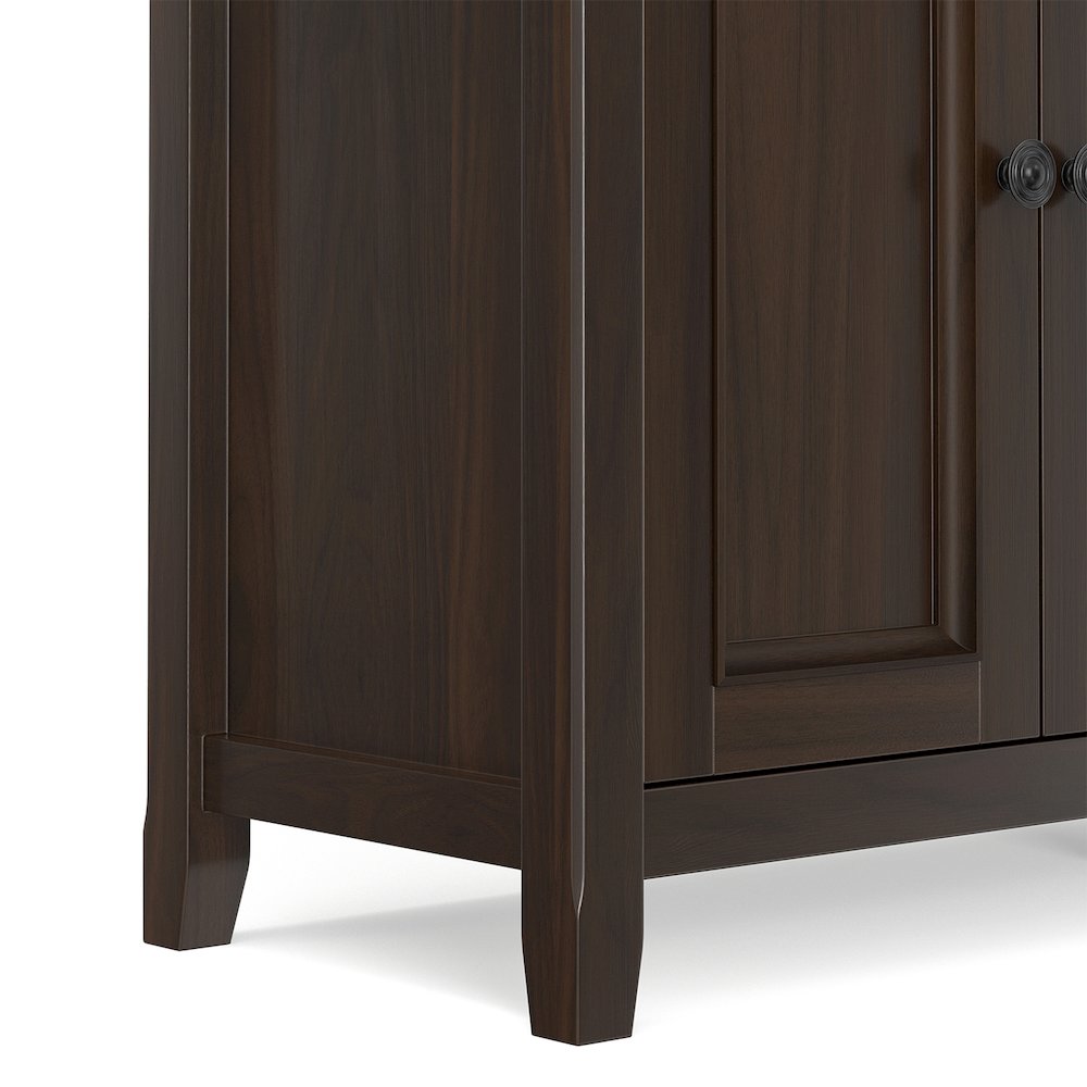 Amherst 84 inch Wide Solid Wood Transitional TV Stand For TVs up to 90 inches