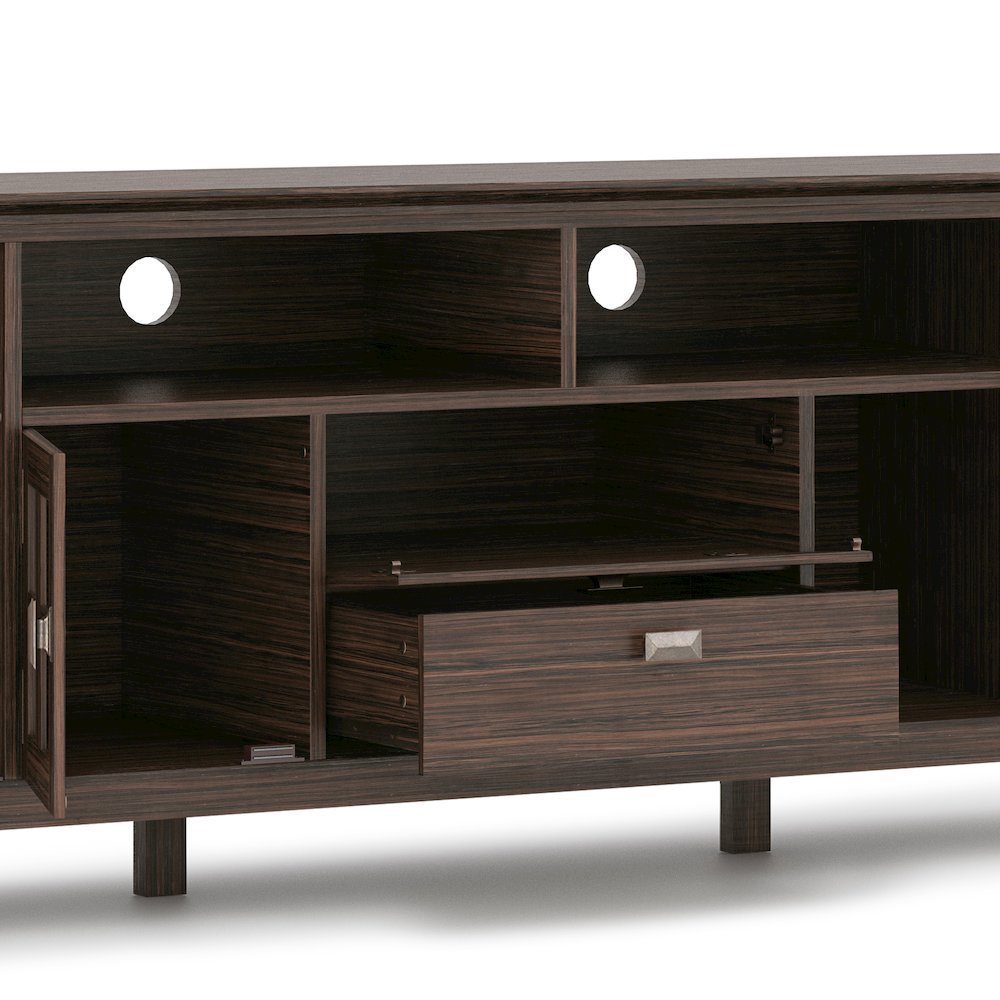 72 Inch Tv Media Stand In Farmhouse Brown For Tvs Up To 80 Inches