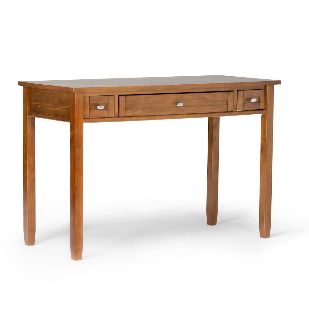 48 inch Wide Desk with 26 inch Wide Bookcase in Light Golden Brown (Set of 2)