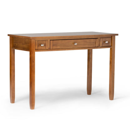 48 inch Wide Desk with 26 inch Wide Bookcase in Light Golden Brown (Set of 2)